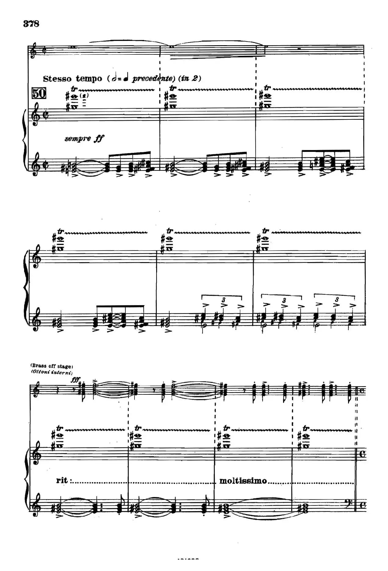 《图兰朵公主》三幕五场歌剧（英意双语）全谱（钢琴伴奏谱 P374——397）