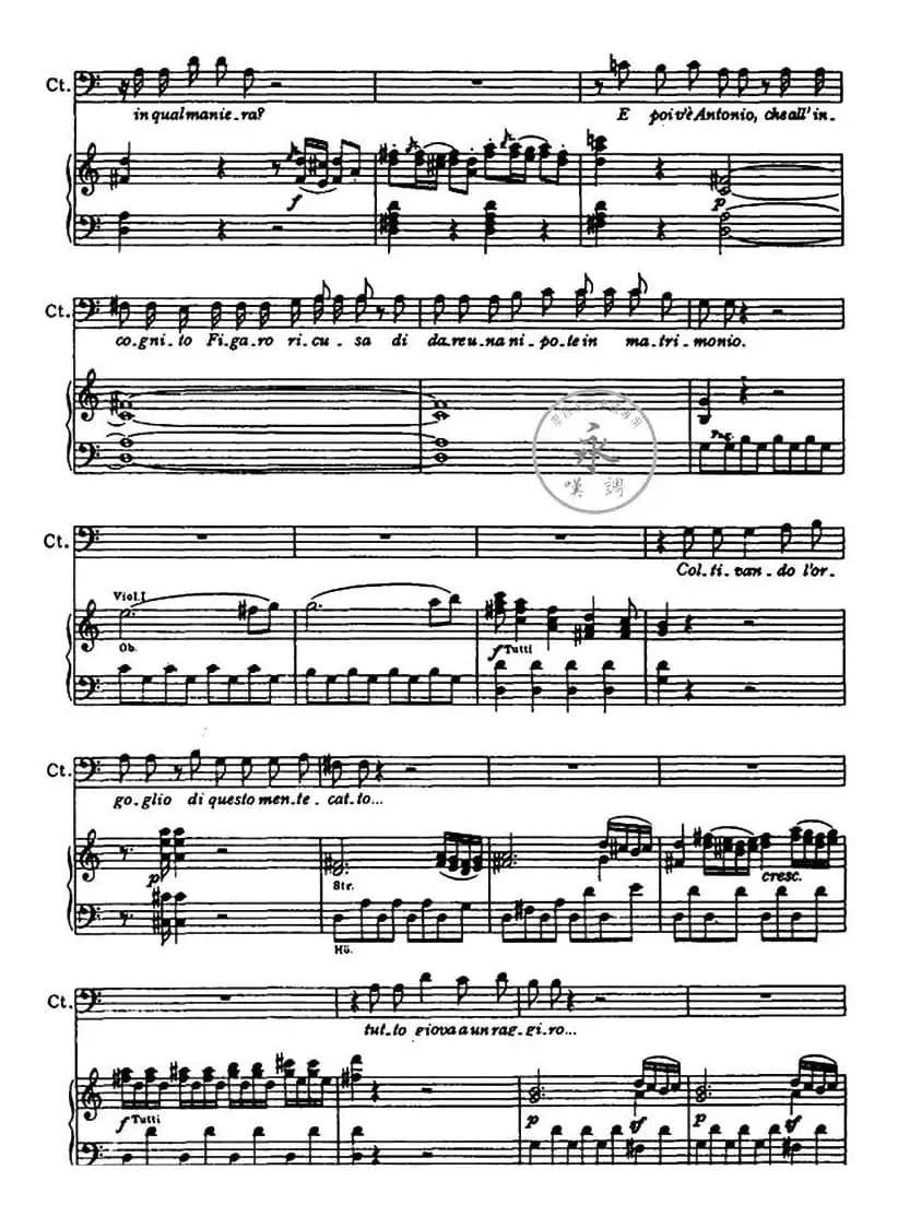 你赢得了诉讼（选自歌剧《费加罗婚礼》）