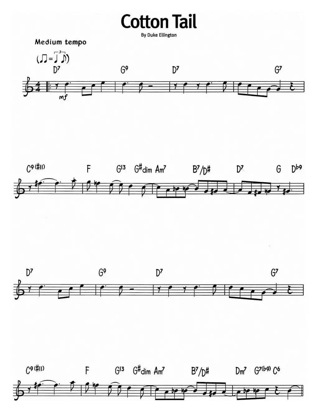 蓝调音乐：Cotton Tail