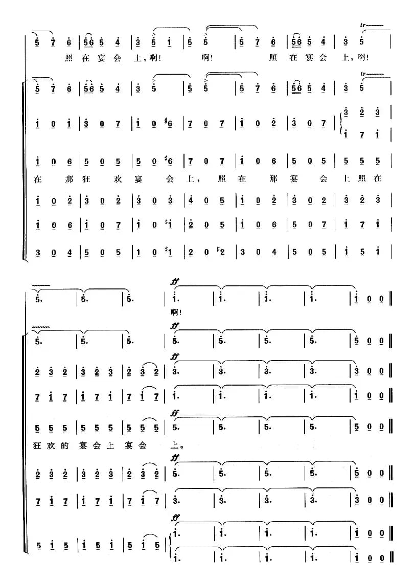 [意]饮酒歌（歌剧《茶花女》选曲、领唱+合唱 ）