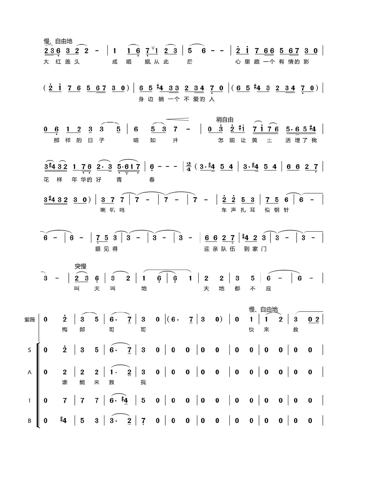 第四十六曲大门外迎亲的鼓乐吹打喧腾（歌剧《盐神》选段）
