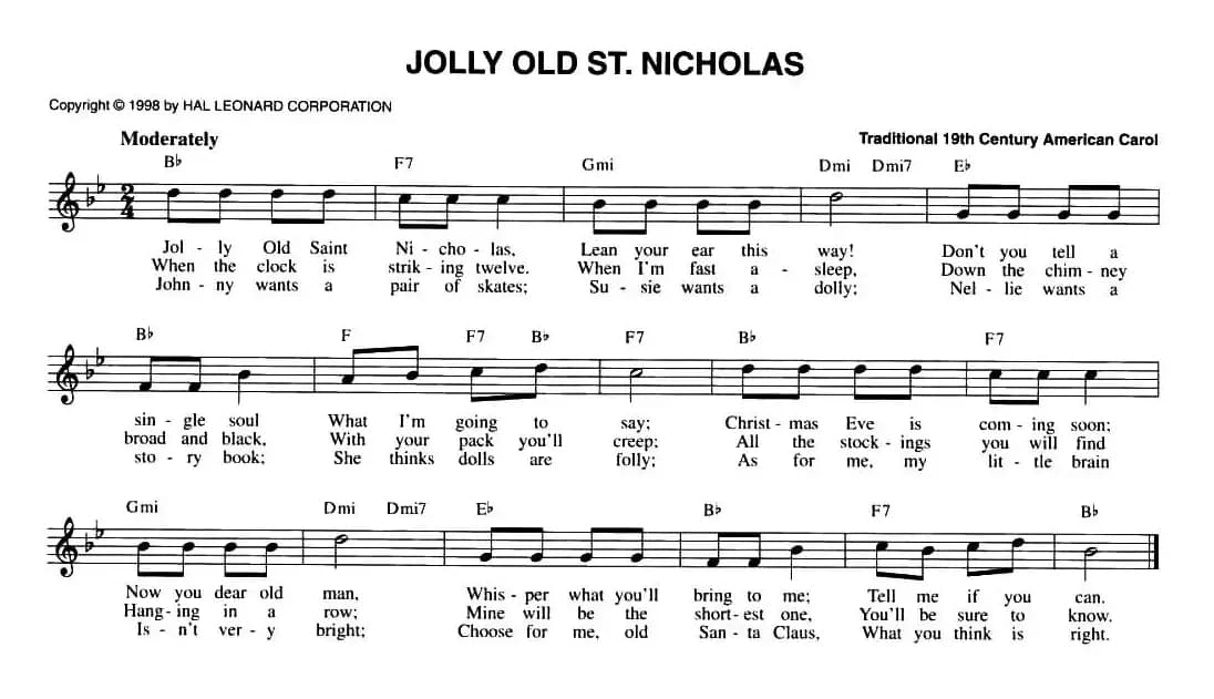 JOLLY OLD ST. NICHOLAS
