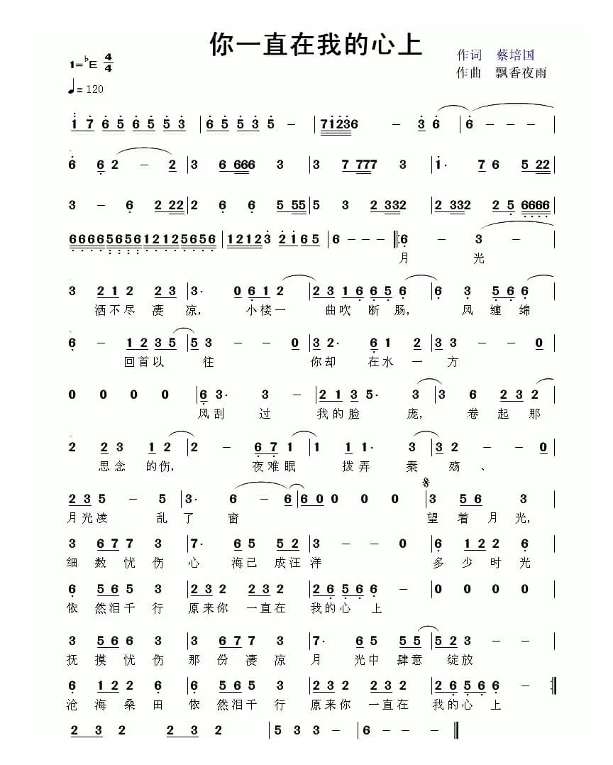 你一直在我的心上