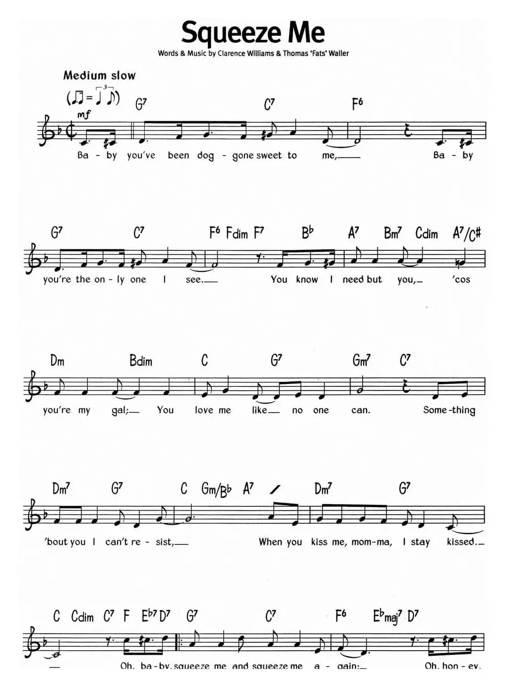 蓝调音乐：Squeeze Me