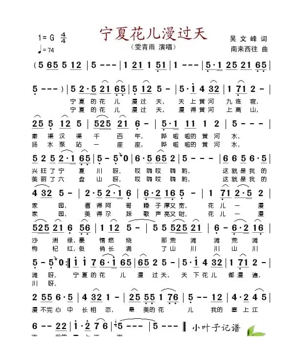 宁夏花儿漫天过