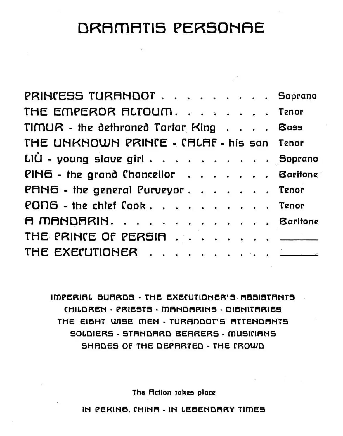 《图兰朵公主》三幕五场歌剧（英意双语）全谱（钢琴伴奏谱 P1——27）