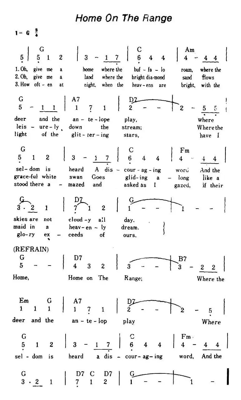 [美]Home On The Range（草原上的家园）