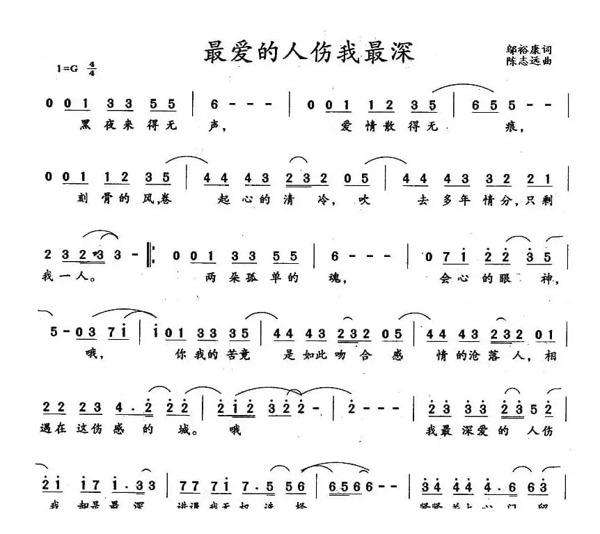 最爱的人伤我最深