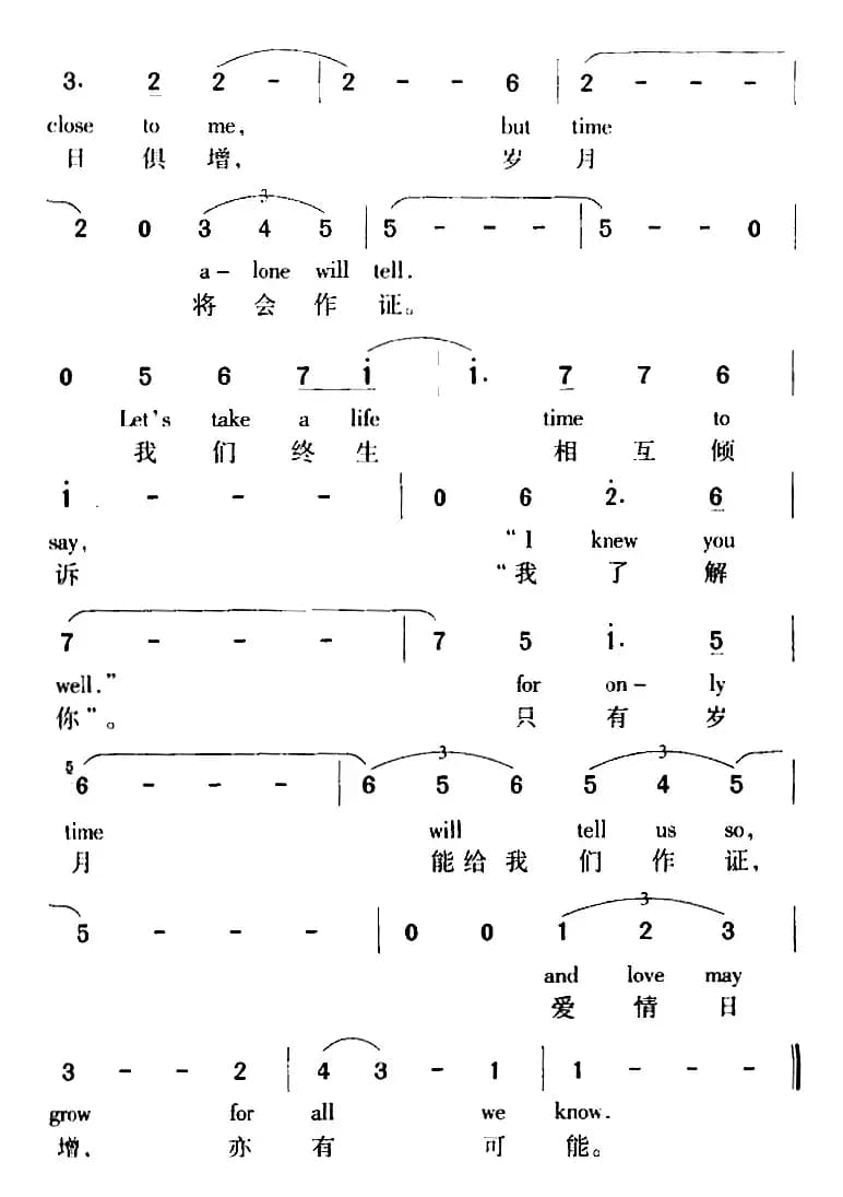 For All We Know 亦未可知（中外文对照）