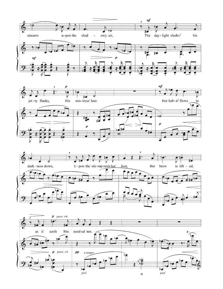 当苗条的索菲娅跨上她的骏马（正谱 [英、美]）