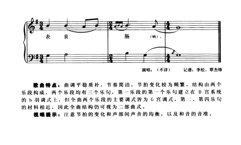 同心同德奔前方（混声重唱、五线谱）