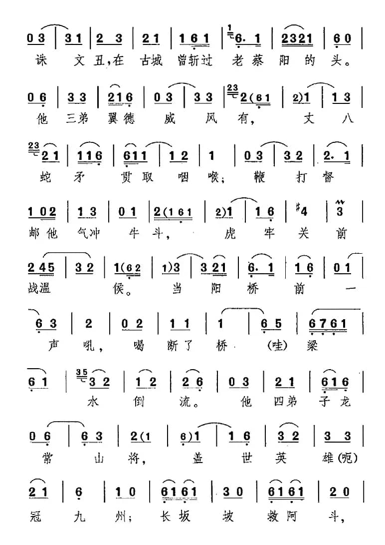 劝千岁杀字休出口（《甘露寺》乔玄唱腔）