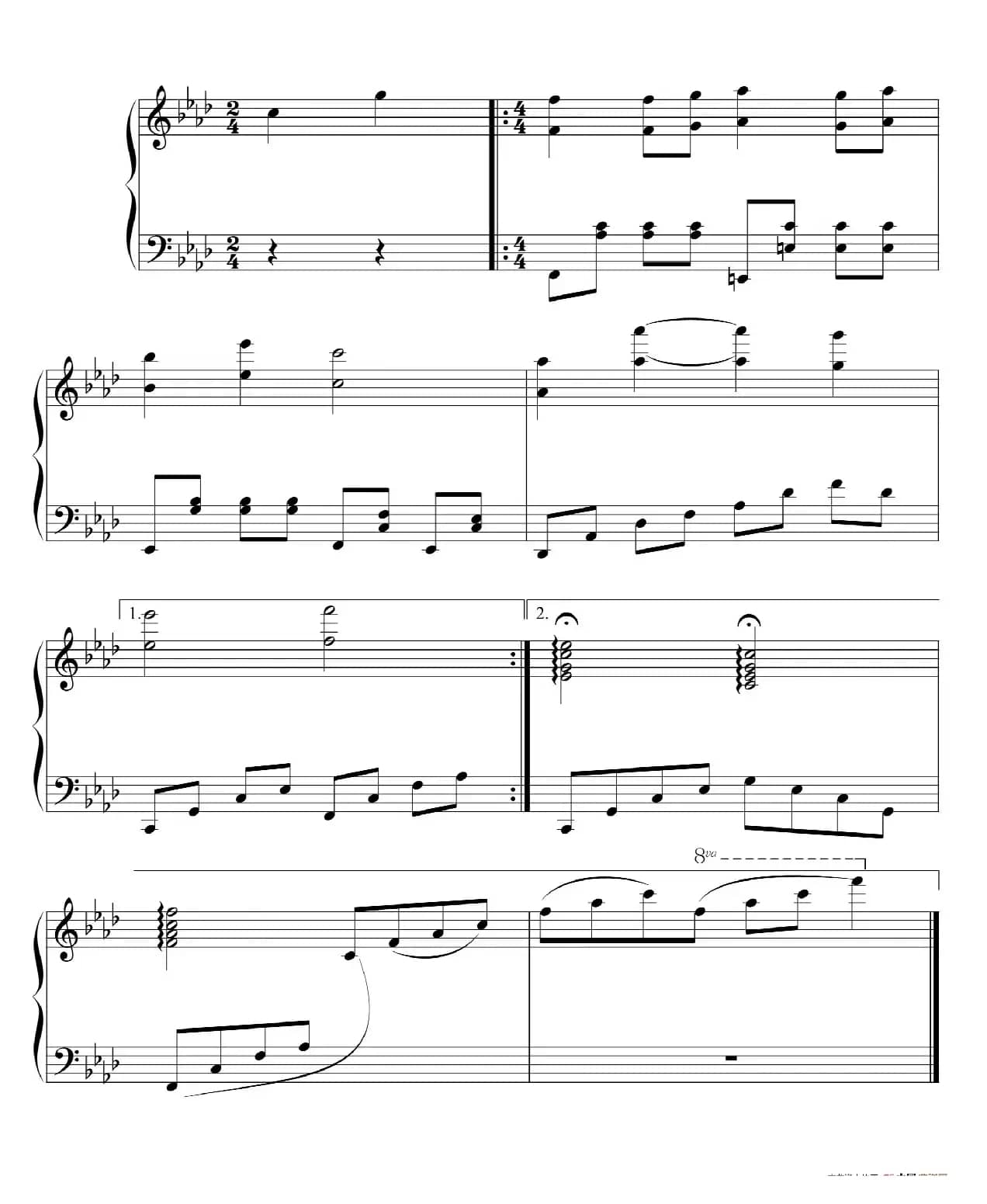 赵胤先钢琴曲谱《简爱Jane Eyre》（电影《简爱Jane Eyre》1970年版主题音乐）