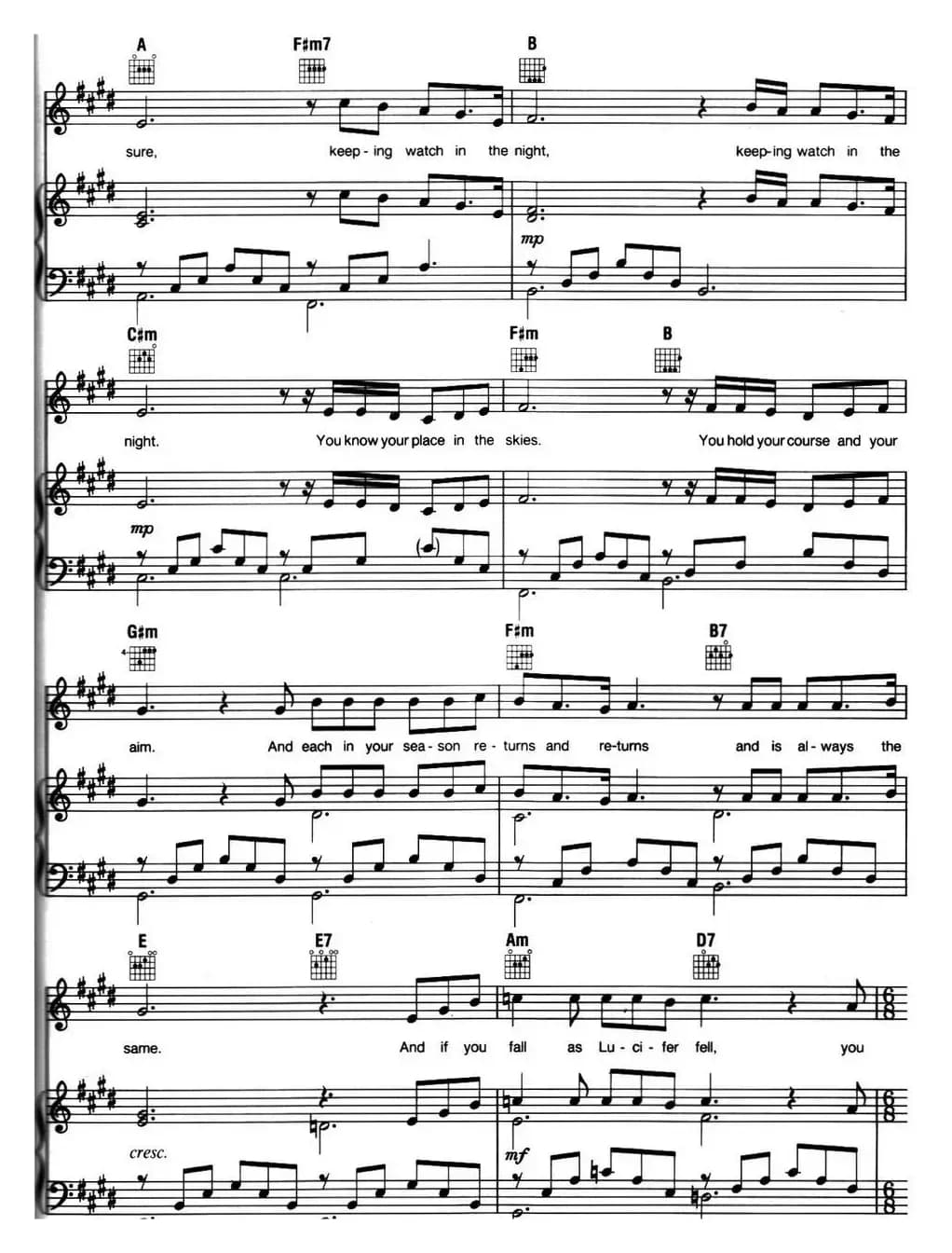 Stars (音乐剧《悲惨世界》(Les Miserables)选曲、正谱 )