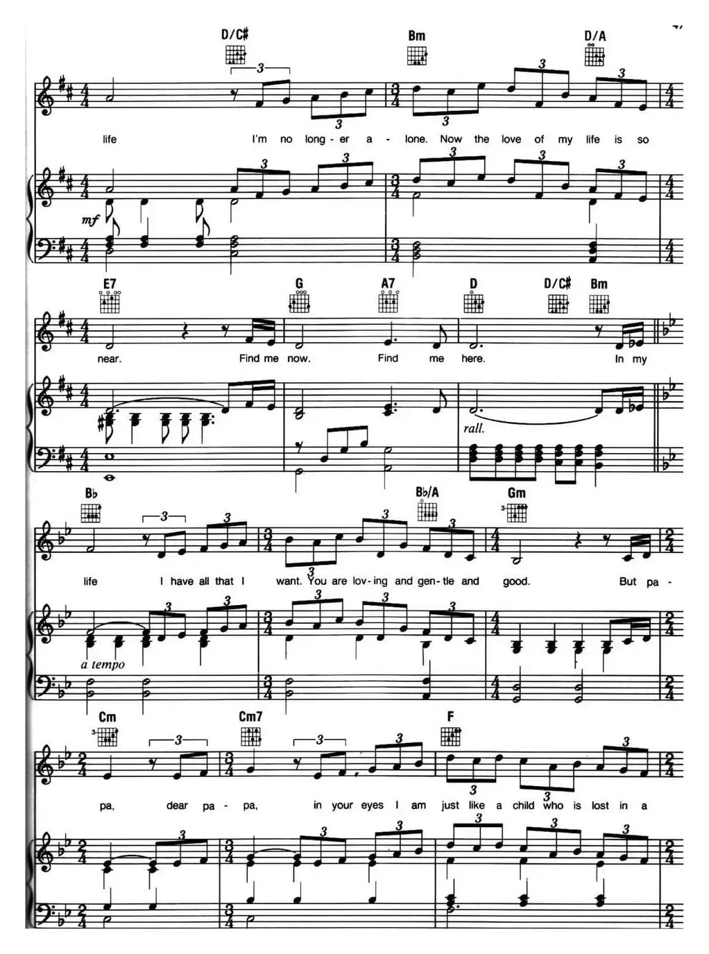 In My Life （音乐剧《悲惨世界》（Les Miserables）选曲、正谱 ）