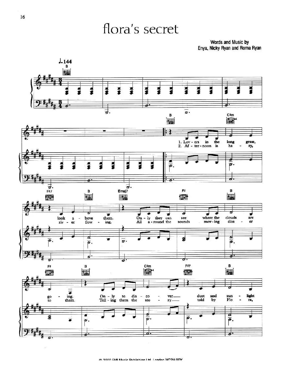 FLORA'S SECRET （花神的秘密）（正谱）