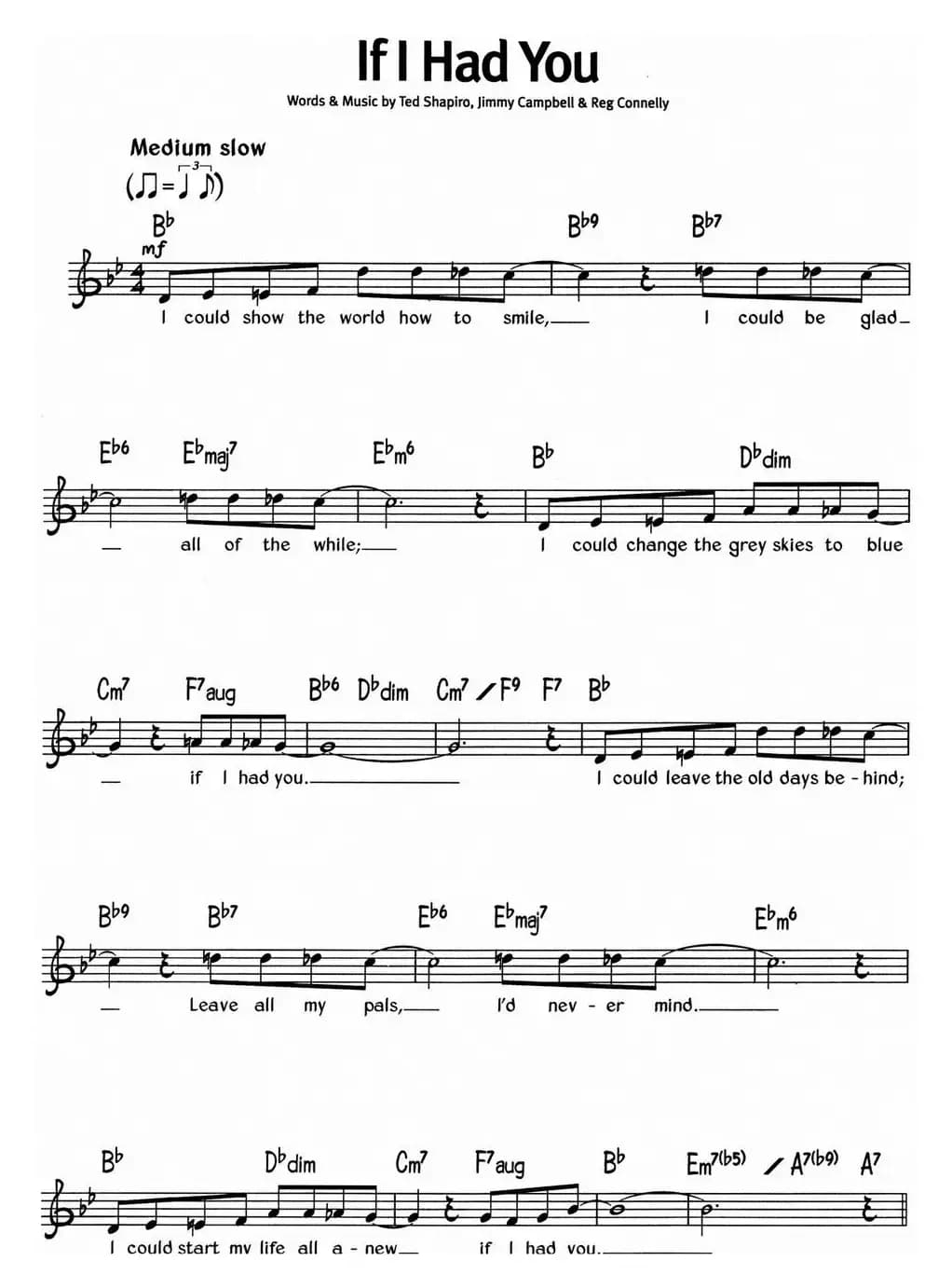 蓝调音乐：If I Had You