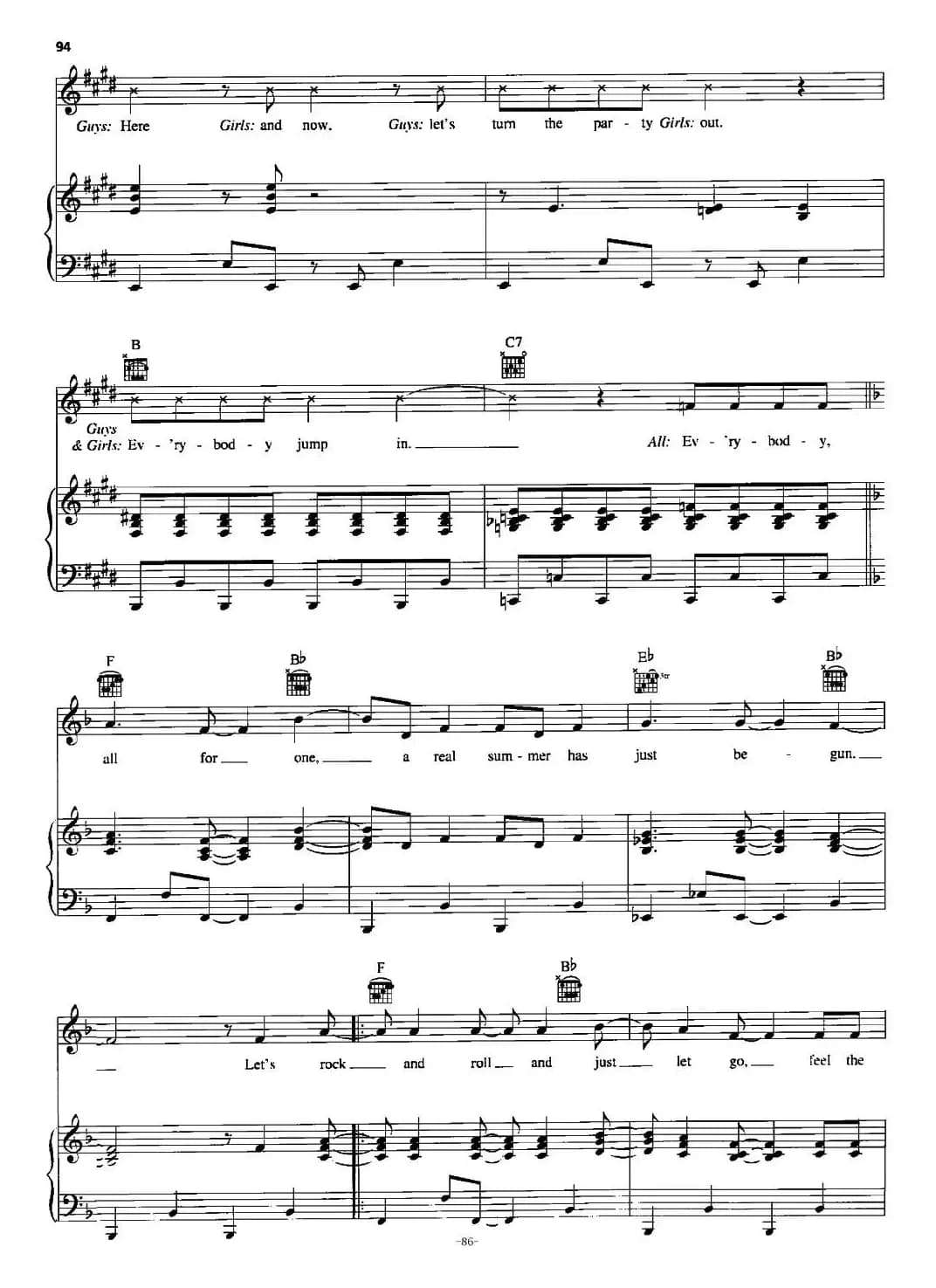 [美]All for one（正谱）