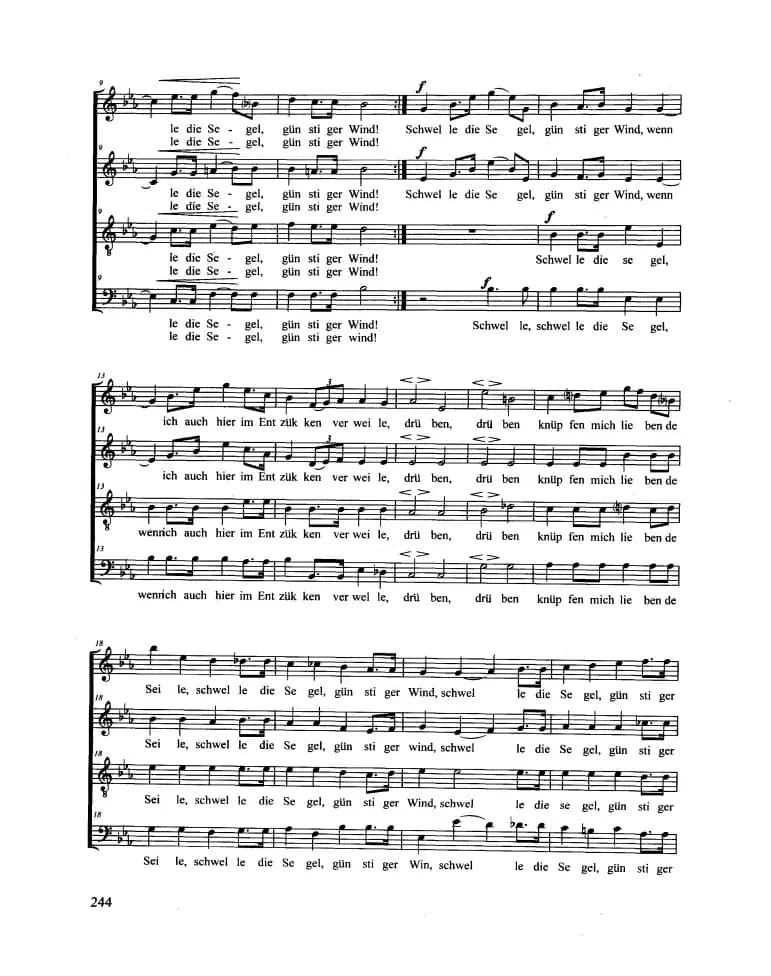 Am Bodensee（合唱 正谱）