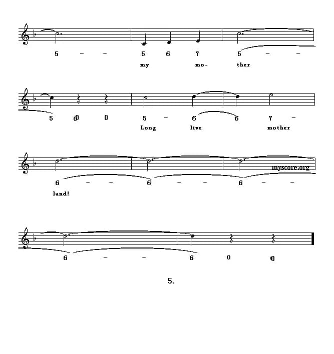 LONG LIVE MOTHERLAND（祖国万岁）