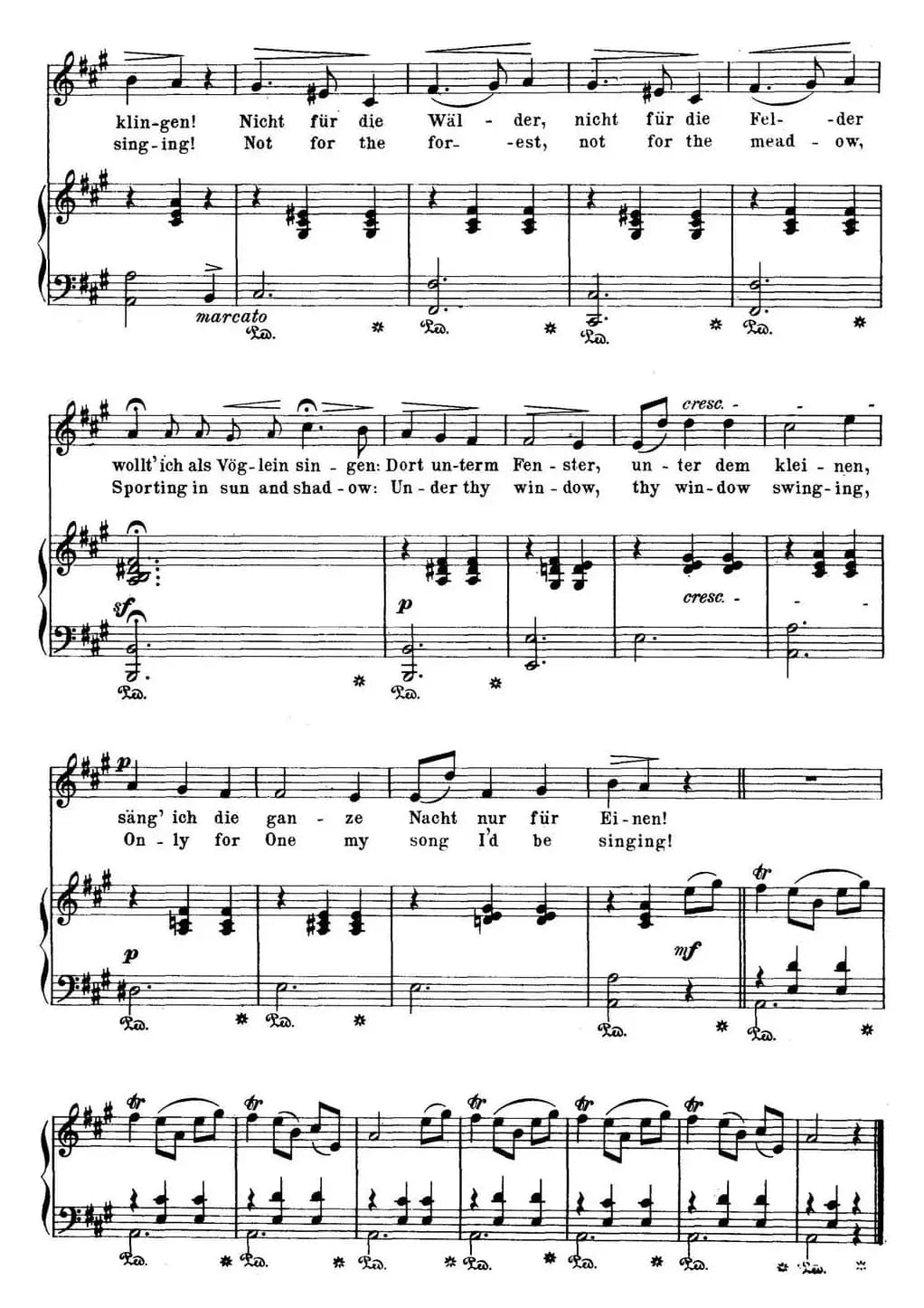 Chopin-17 Polish Songs Op.74，No.1（Madchens Wunsch. The Maiden’s Wisb.）（钢琴伴奏谱）