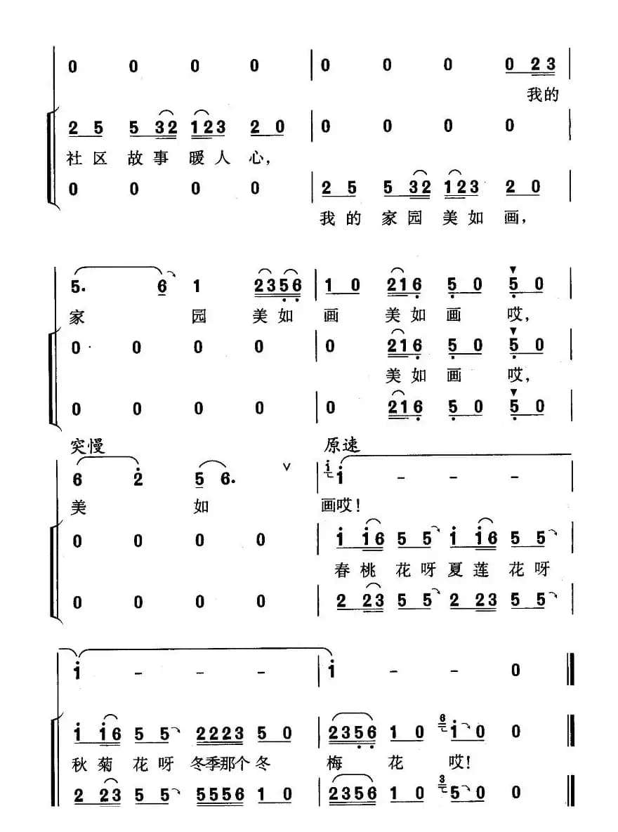 我的家园美如画（贾立夫词 珊卡曲）