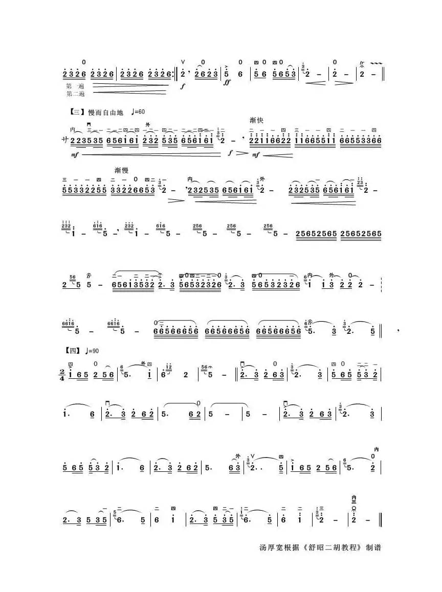 山村变了样（二胡独奏曲）