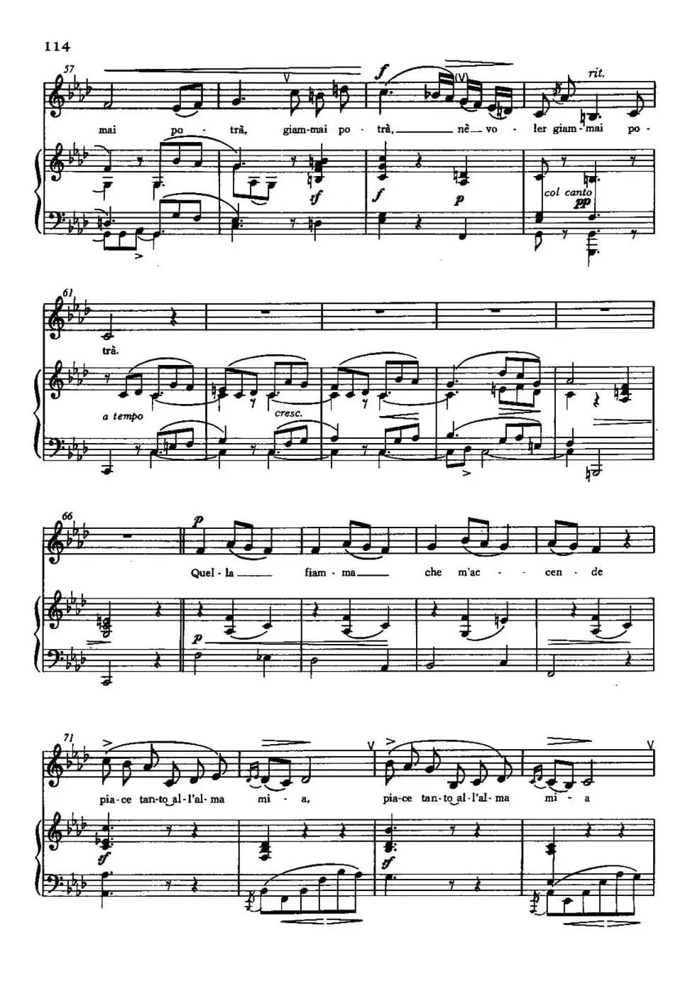 [意]Quella fiamma che m'accende（使我燃烧的热情）