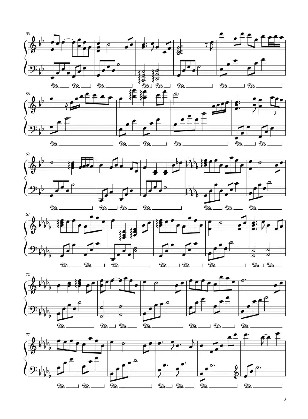 风居住的街道（风の住む街）（BiBiPiano钢琴版）