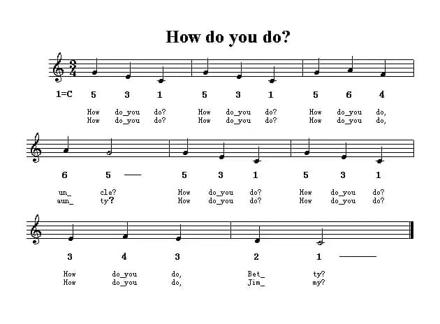 How Do You Do？（英文儿歌）