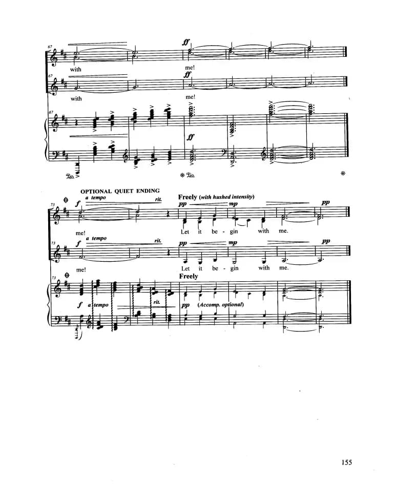 Let There Be Peace on Earth（合唱 正谱）