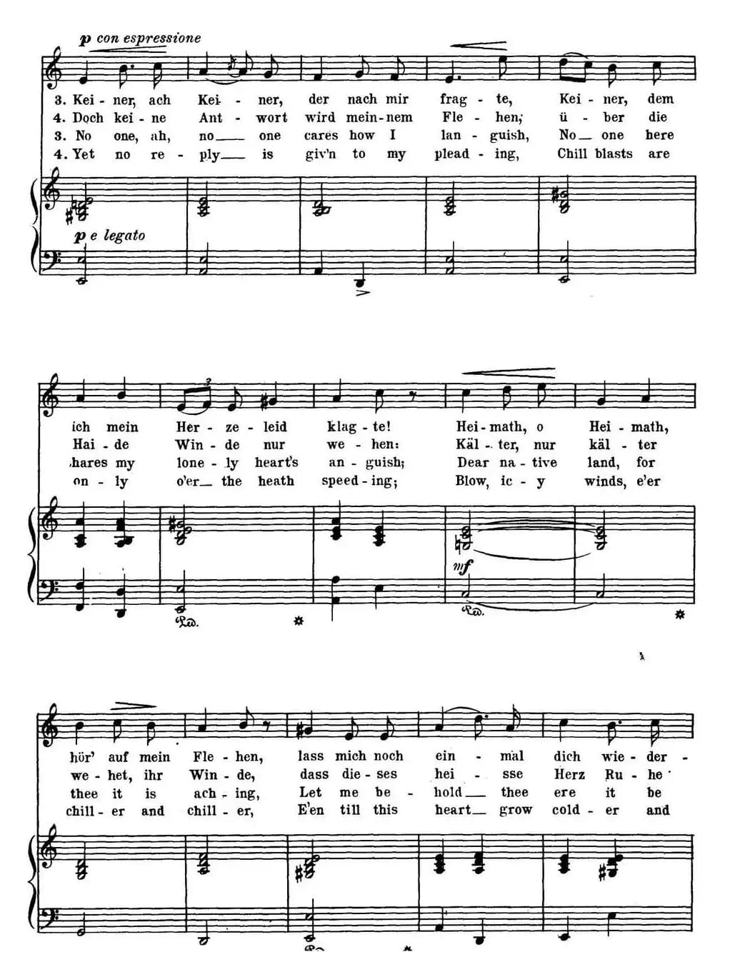 Chopin-17 Polish Songs Op.74，No.13（Melancholie. Melancholy.）（钢琴伴奏谱）