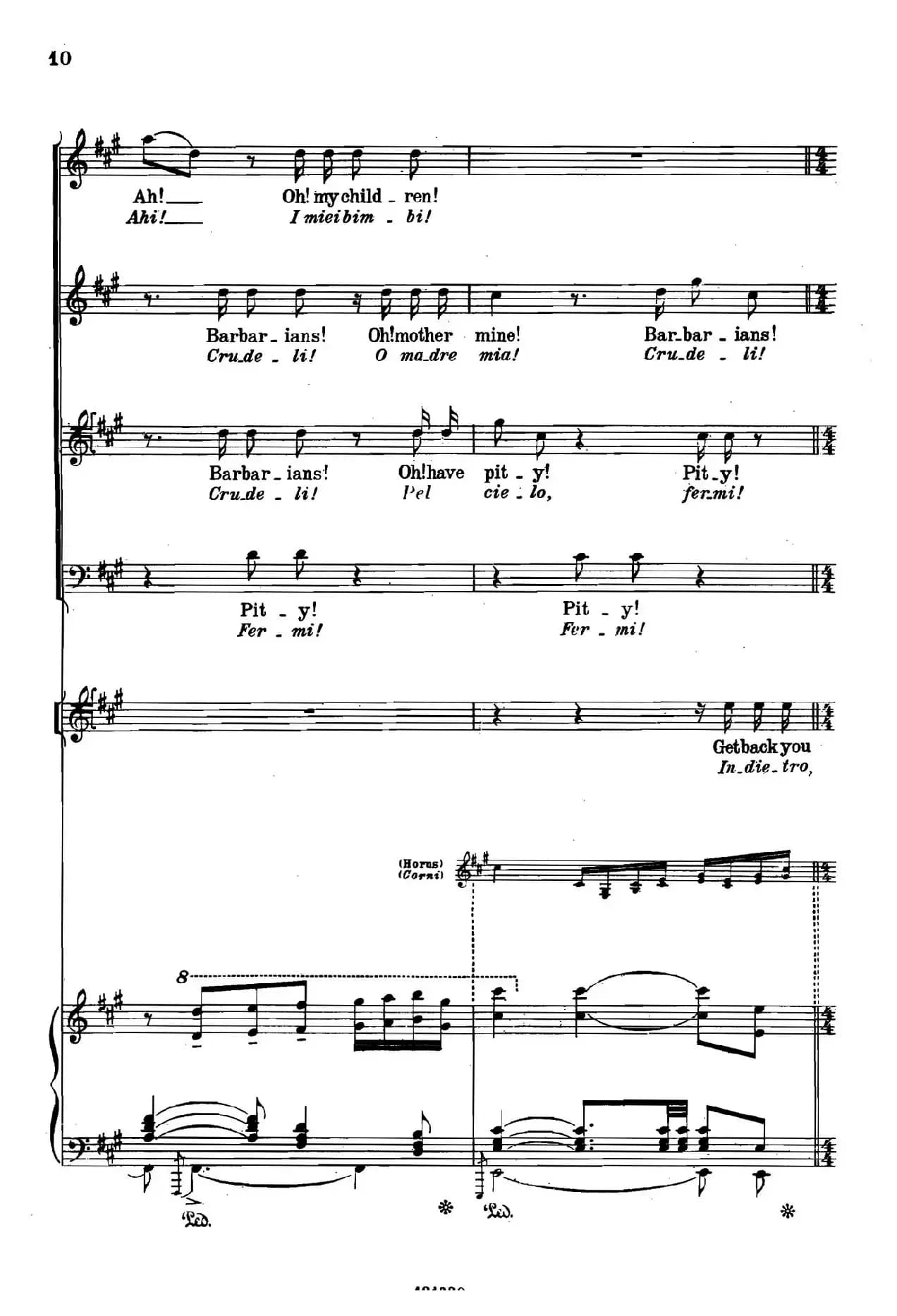 《图兰朵公主》三幕五场歌剧（英意双语）全谱（钢琴伴奏谱 P1——27）