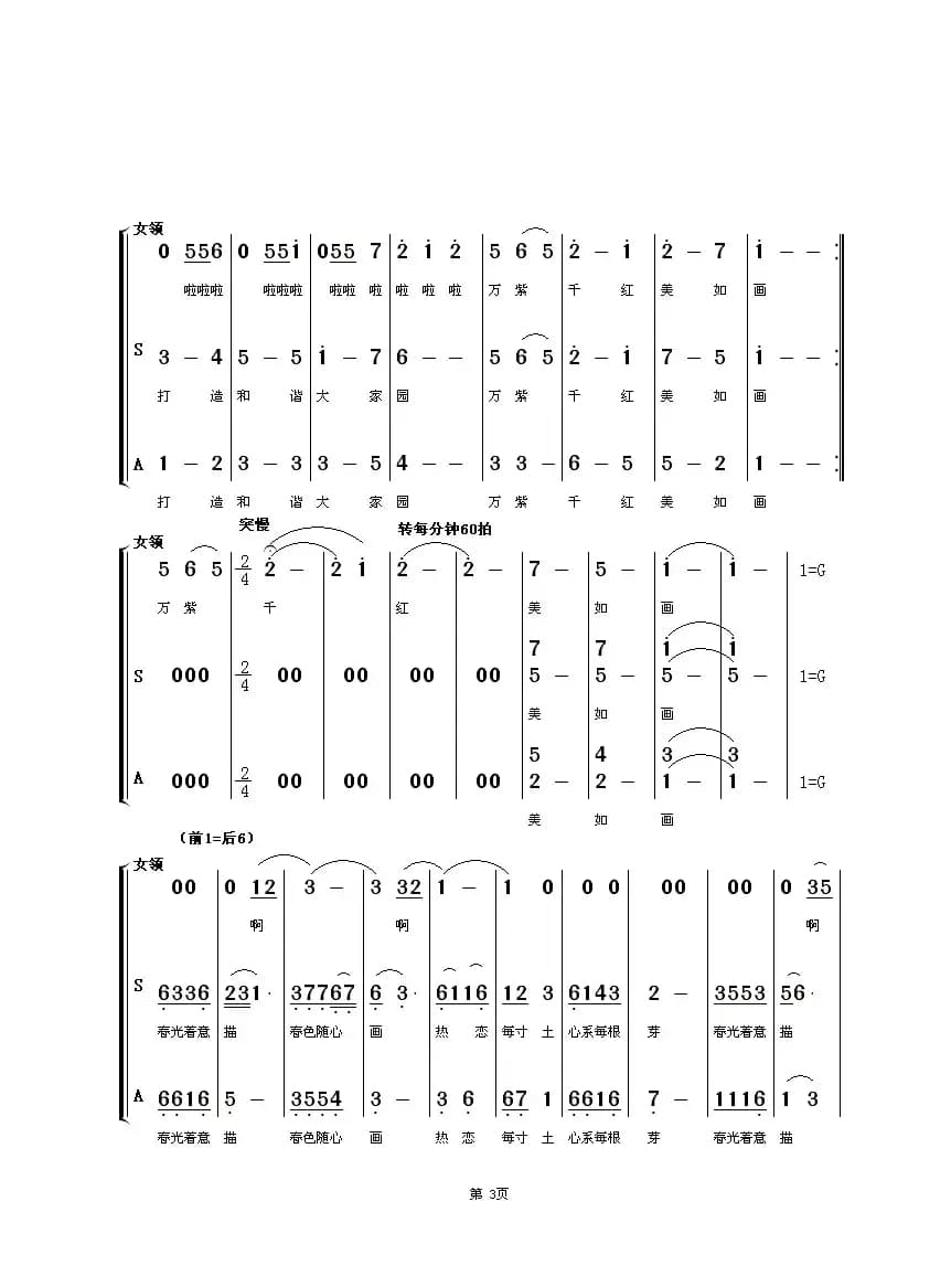 万绿丛中是我家（献给城市美容师的歌）