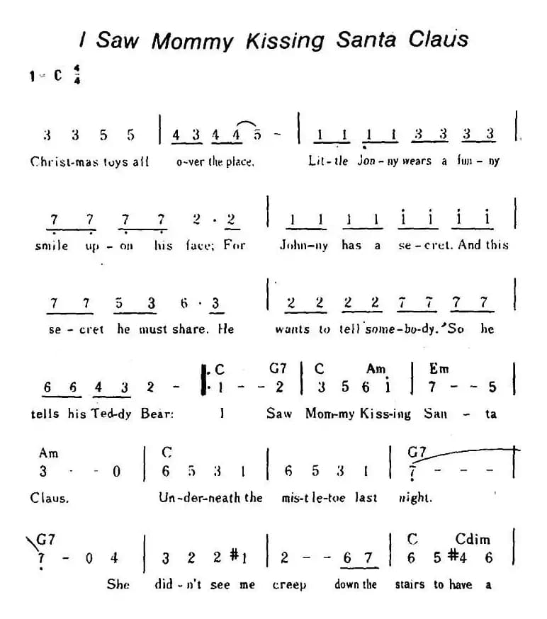 [美]I Saw Mommy Kissing Santa Claus（我看到妈妈亲吻圣诞老人）