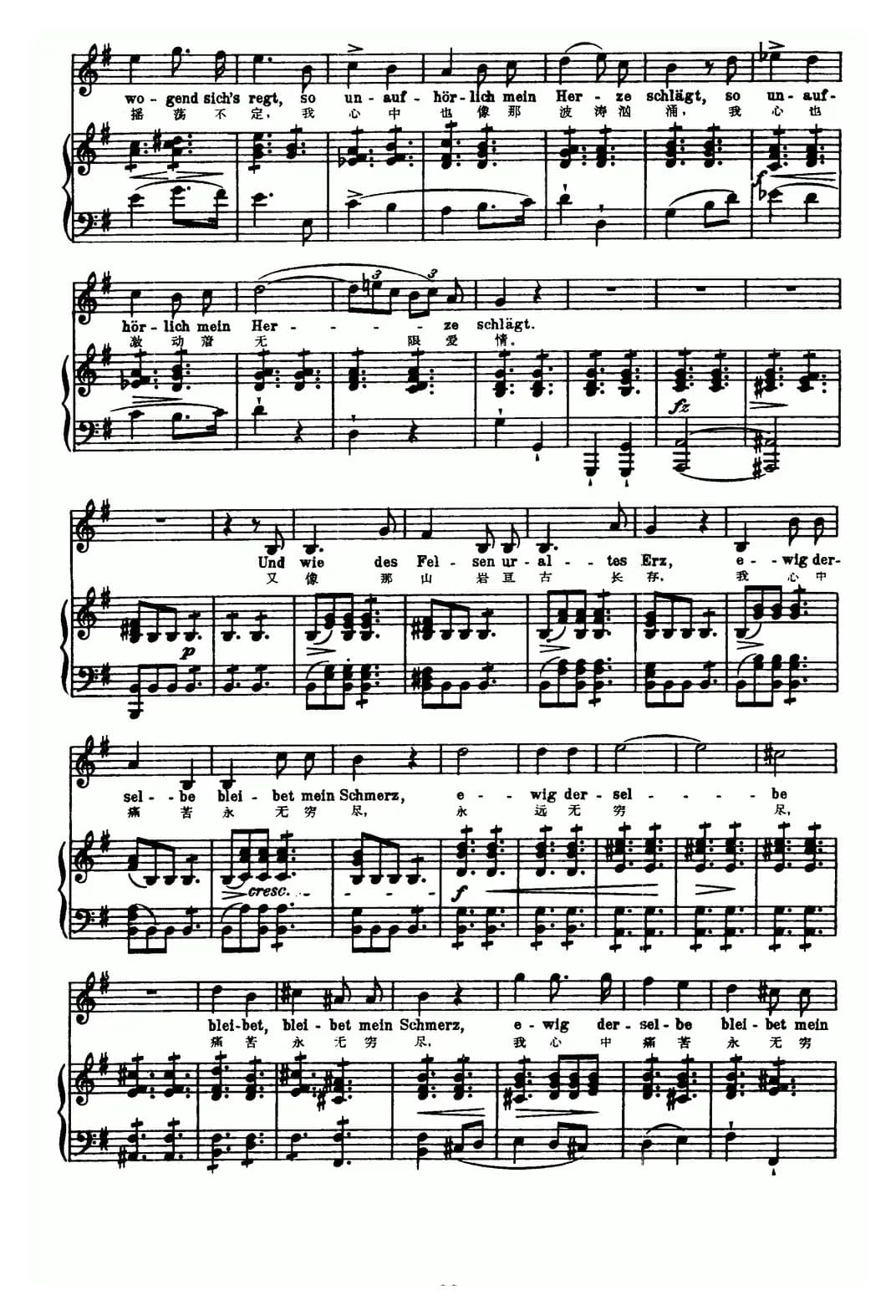 天鹅之歌 5、我的家（中外文对照、正谱）