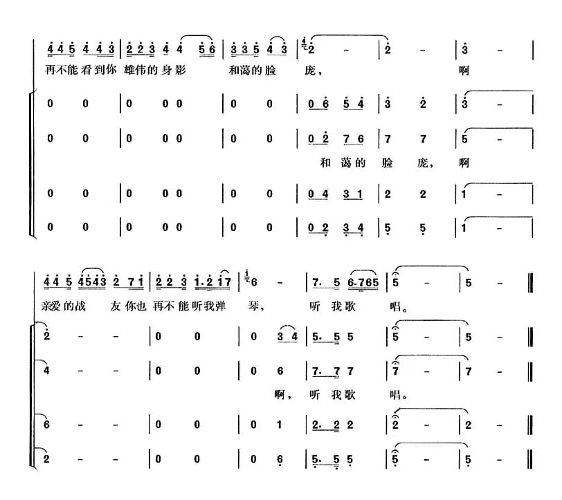 怀念战友（电影《冰山上的来客》插曲）