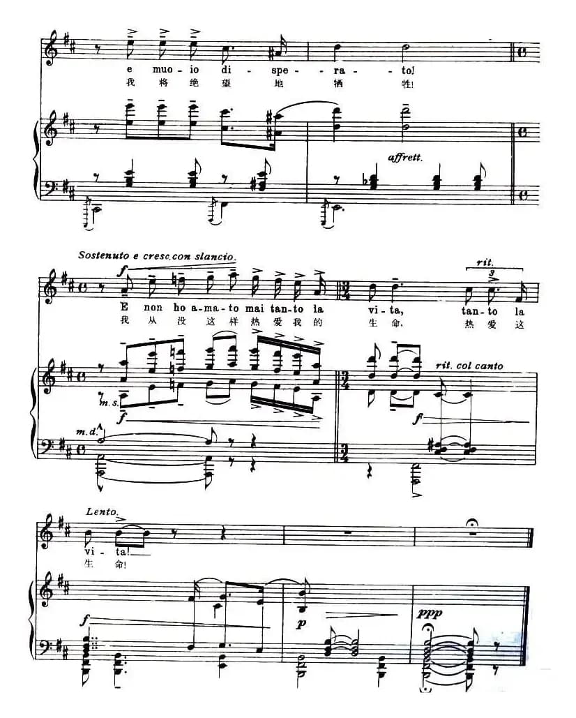 [意]星光灿烂（中外文对照、正谱 ）