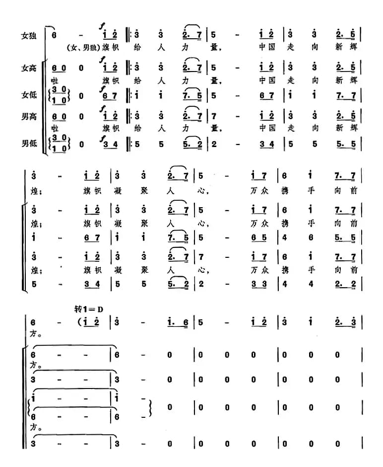 我们的旗帜（选自音乐舞蹈史诗《复兴之路》）