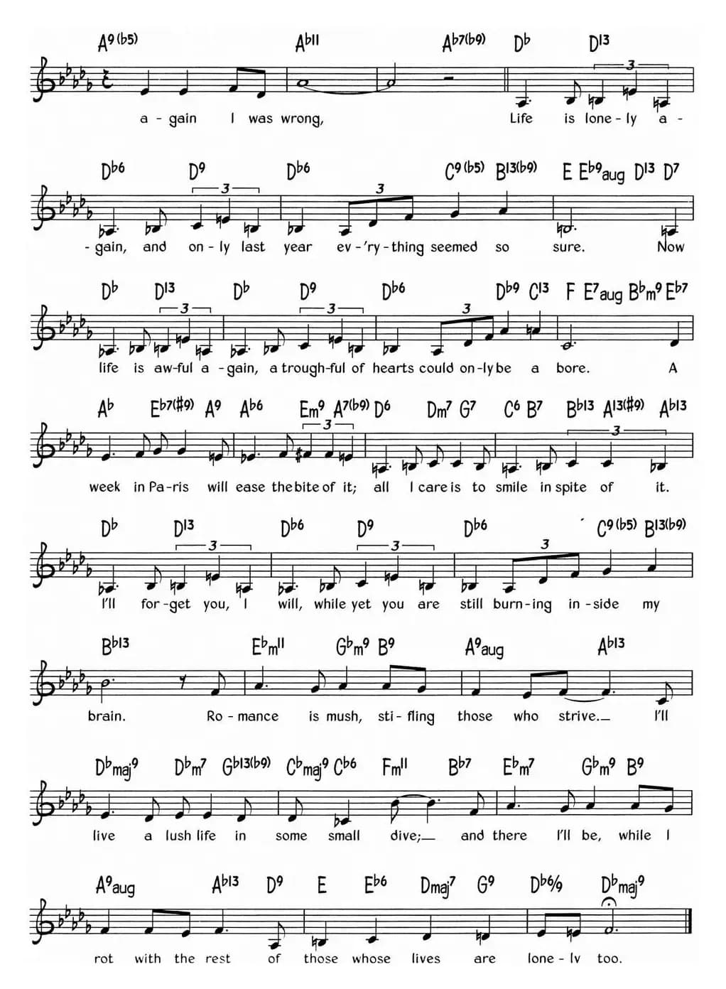 蓝调音乐：Lush Life