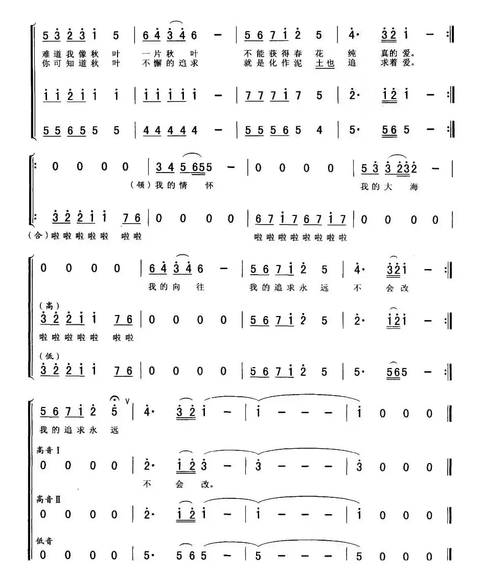 我像雪花天上来（八人组合）