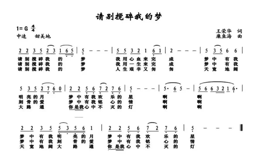 请别搅碎我的梦