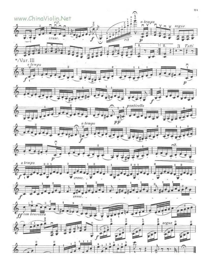 帕格尼尼《摩西主题变奏曲》