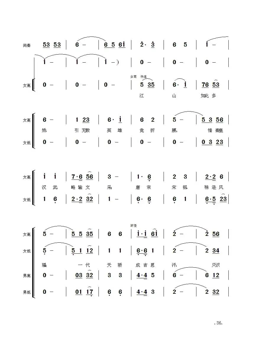 毛主席诗词交响组歌：沁园春·雪