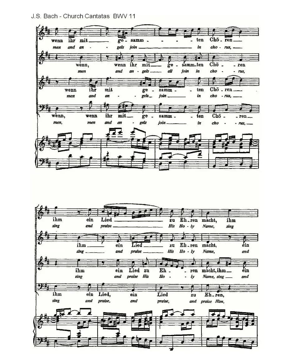 Lobet Gott in Seinen Reicben(颂扬上帝)