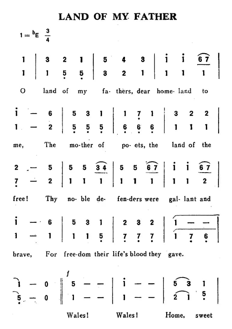 [威尔士]LAND OF MY FATHER（我的故乡）