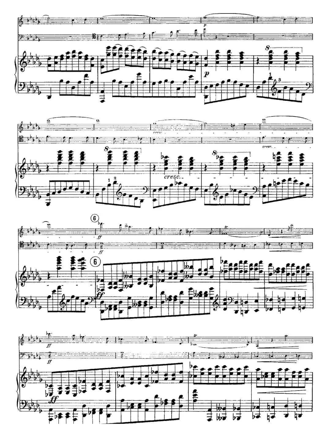 Franck《Piano Trio Op.1 No.1,F-sharp minor》(Ⅲ、小提琴+大提琴+钢琴伴奏)