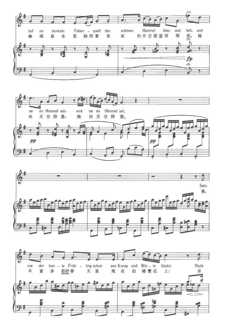 在春天里（中外文对照版、正谱 [奥]）