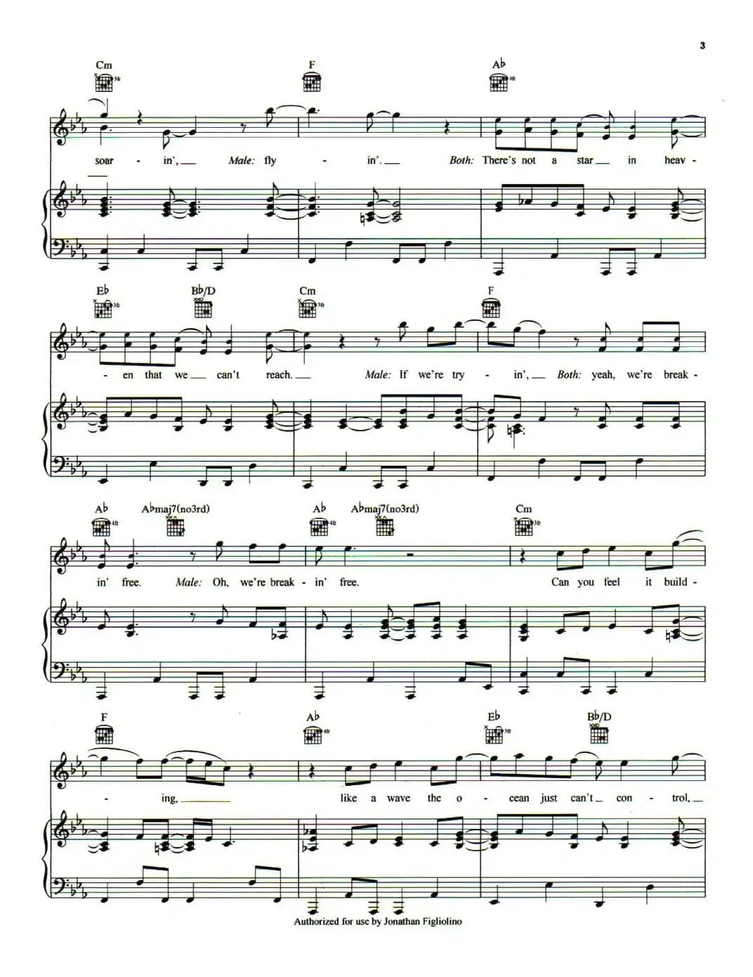 [美]BREAKING FREE（自由无拘束）（正谱）