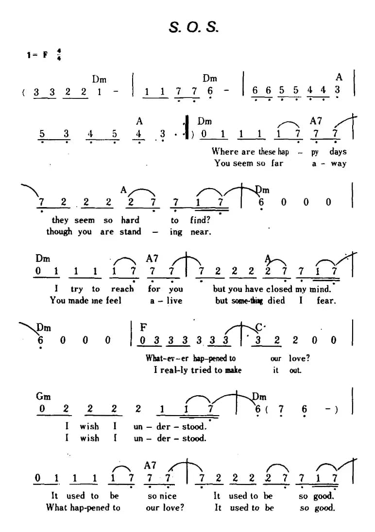[美]S.O.S（带和弦）
